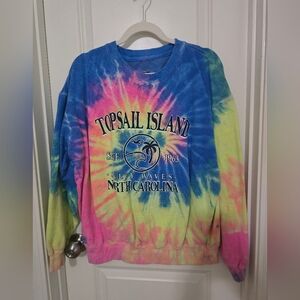 Topsail Island Tie-Dye Sweatshirt